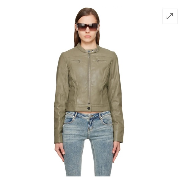 MIAOU Green Moto Motor Jacket NWT